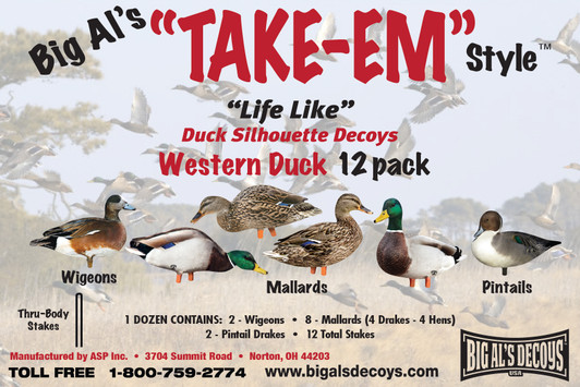 Western Pack Duck Silhouettes
