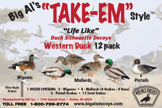 Western Pack Duck Silhouettes Western Pack Duck Silhouettes