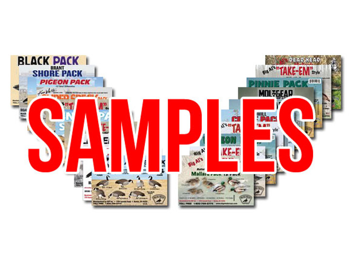 Samples - Select 1 Only. Or 1 Random Sample will be sent.