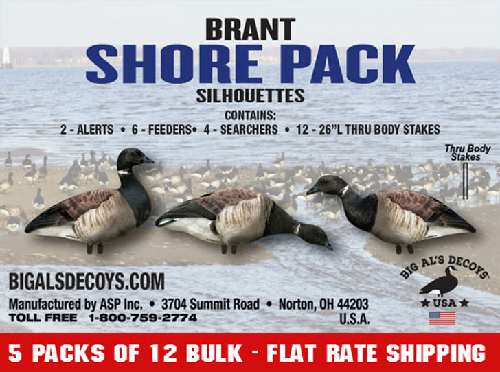 Brant Shore 5 Pack Bulk Goose Silhouettes (60 Decoys)