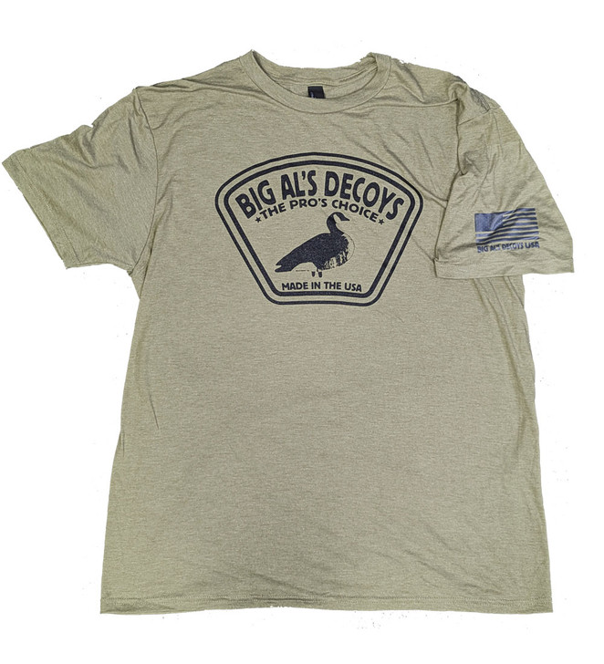 Big Al's Soft Olive Heather Green T-Shirt