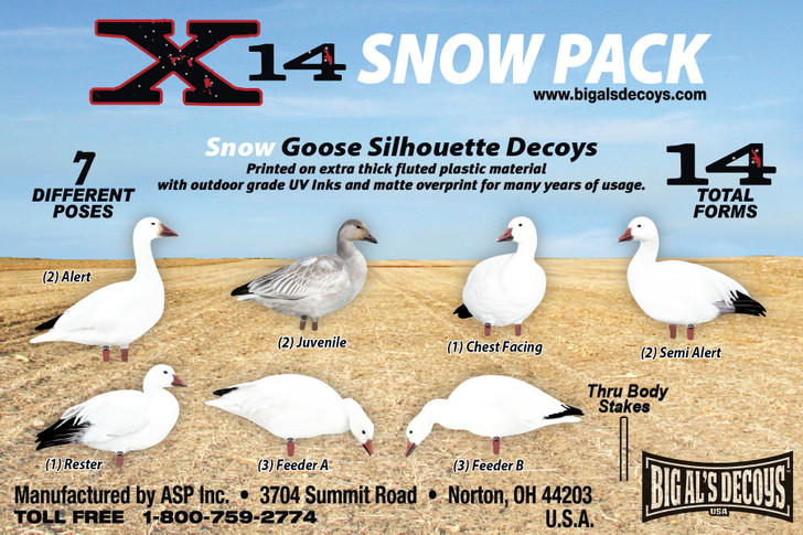 X14 SNOW Goose Silhouette Pack