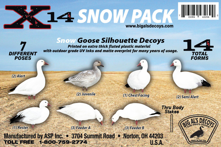 X14 SNOW Goose Silhouette Pack