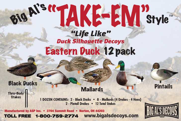 Eastern Pack Duck Silhouettes