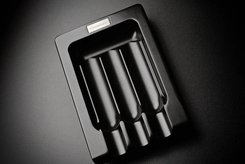 Prometheus 3 Cigar Grooves Ashtray Black Matte Prometheus 3 Cigar Grooves Ashtray Black Matte