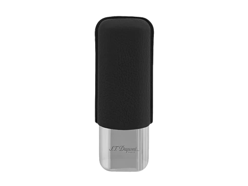 S.T. Dupont 2 Cigar Case Black Leather