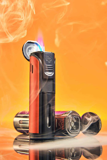 Rocky Patel Envoy Gunmetal & Orange Lighter