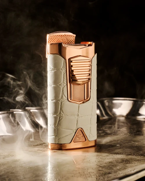 Rocky Patel Statesman Rose Gold & White Lighter