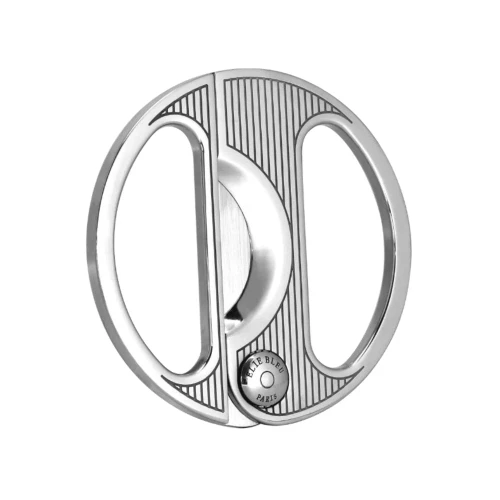 Elie Bleu Cigar Cutter 360 Silver Pinstripe