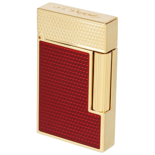 ST Dupont Line 2 Lighter Burgundy Gold