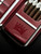 Project Carbon Leather Series Robusto's Limited Edition Travel Case Maroon & White