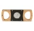 Elie Bleu Cigar Cutter Two Tone Double Blade Rose Gold & Black