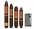 Arturo Fuente Black Pink Sampler + Prometheus Gun Metal Barley Lighter
