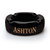 Ashton Large Round Ceramic Ashtray Black