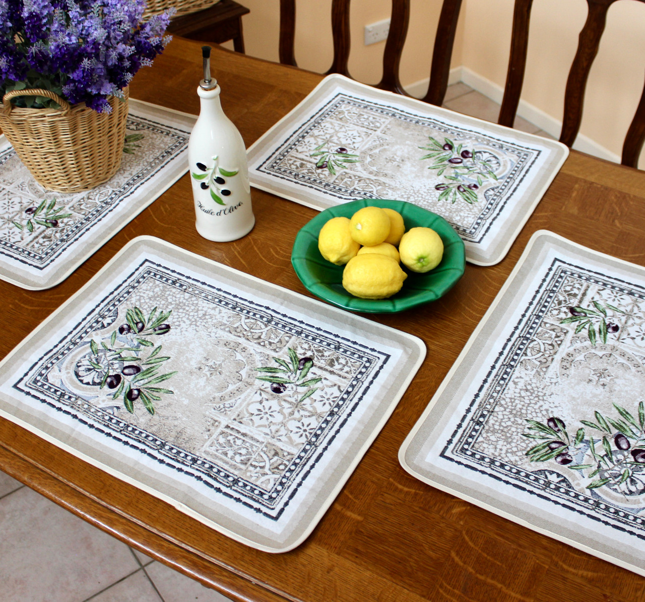 Riviera Jacquard Tapestry Style Placemat Made in France