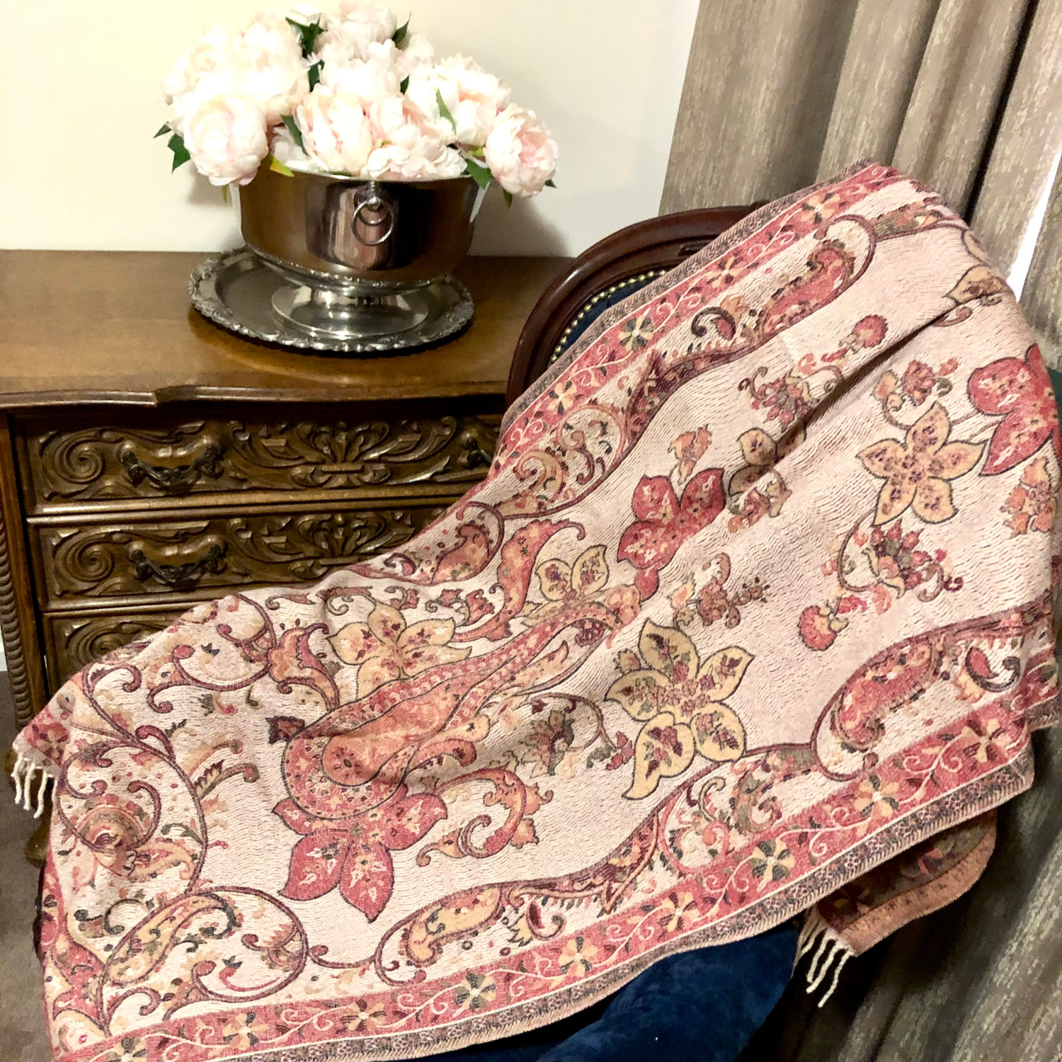 vintage paisley shawl