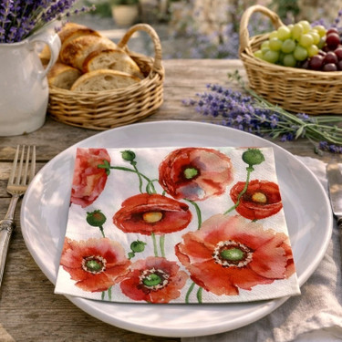 Floral Paper Napkins