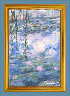 Monet Nympheas Tea Towel Made in France