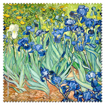 Vincent van Gogh Irises Microfiber Cleaning Cloth Made in France