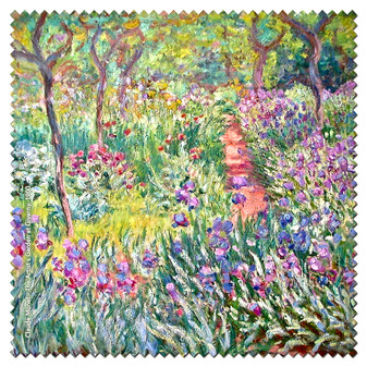 Claude Monet Garden at Giverny Microfiber Cleaning Cloth Made in France