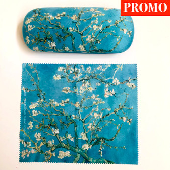 Vincent Van Almond Blossom Hard Glasses Case with Microfibre Cloth