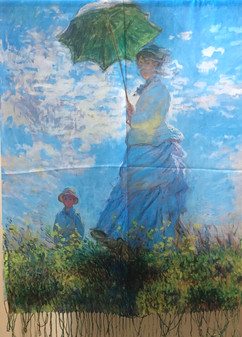 Claude Monet Lady with a Parasol Masterpiece Lightweight Shawl