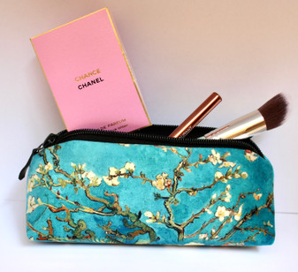  Vincent van Gogh Blossoming Almond Tree Velour Cosmetic/Pencil/Glasses Case Made in France