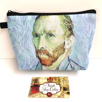 Vincent Van Gogh Self Portrait 1889 Blue Cosmetic bag