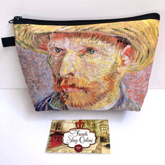 Vincent Van Gogh Self Portrait with Yellow Hat Cosmetic bag