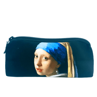 Johannes Vermeer - Girl with a Pearl Earrings Velour Cosmetic/Pencil Case Made in France