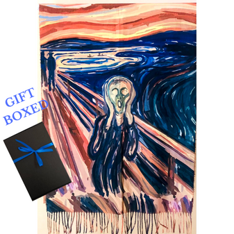 Edward Munch The Scream Masterpiece Thick Soft Shawl/Wrap in Giftbox