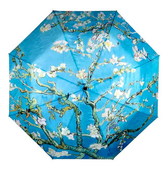 Auto Open Folding Umbrella Vincent van Gogh Almond Blossoming