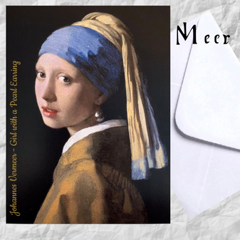 Girl wit the Pearl Earring Johannes Vermeer Folded Greeting Card