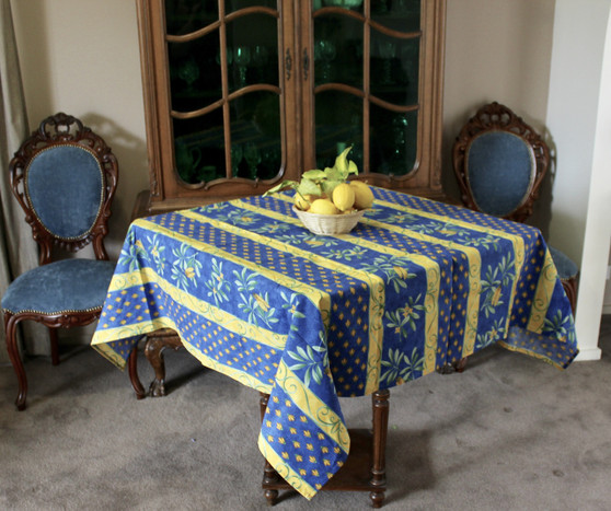 Cicada Square Tablecloth 150x150cm Made in France