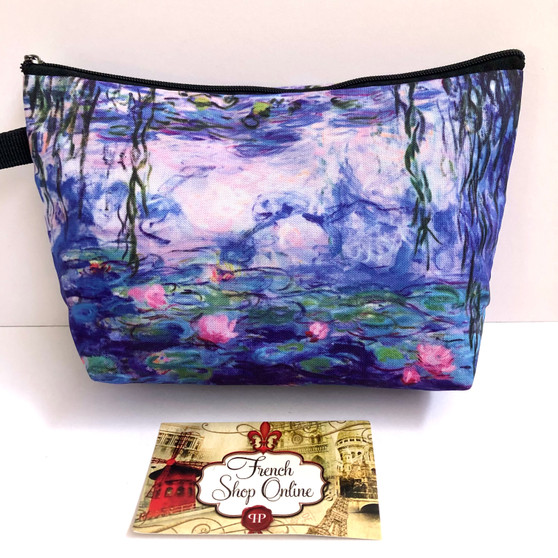 Claude Monet Nymphas Blue Cosmetic bag