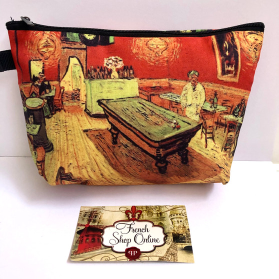 Vincent Van Gogh Night Cafe with Pool Table  Cosmetic bag