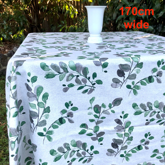 170x270cm 8 seats Acacia COATED French Tablecloth Made in France