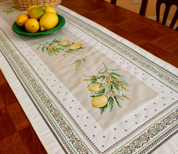 Menton 49x160cm French Thick Jacquard Tapestry Style Runner Made in France