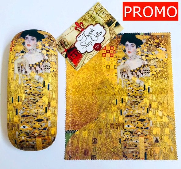 Gustav Klimt Kiss Hard Glasses Case with Microfibre Cloth