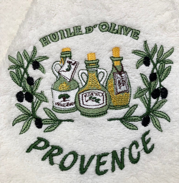  Huile d'Olive French Round Hand Towel