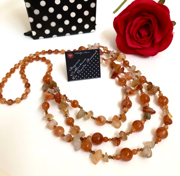 Stone Rust Necklace 43cm long 