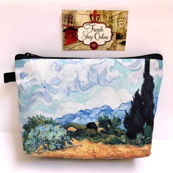 Vincent Van Gogh Wheat Field with Cypresses Cosmetic bag