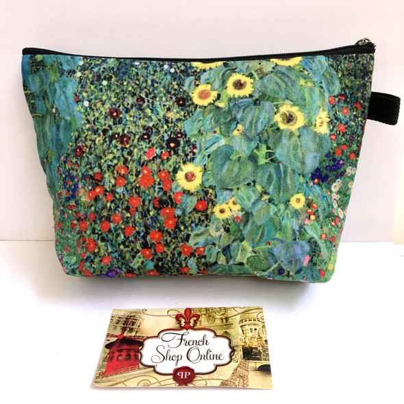 Gustav Klimt Flower Garden with Sunflower Cosmetic bag