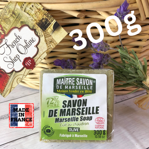 300g Olive French Cube Soap Maitre Savon de Marseille