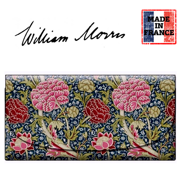 William Morris Cray multi-colour soft velour glasses case made in France