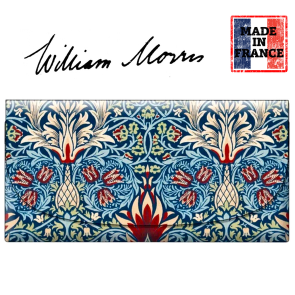 William Morris Snakeshead – Blue Soft Velour Glasses Case Made in France