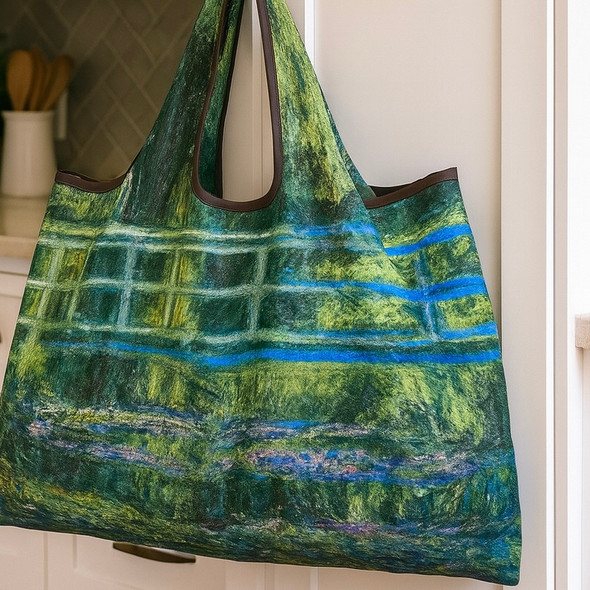 Claude Monet – The Japanese Bridge Foldable Shopper Bag Claude Monet – The Japanese Bridge Foldable Shopper Bag
