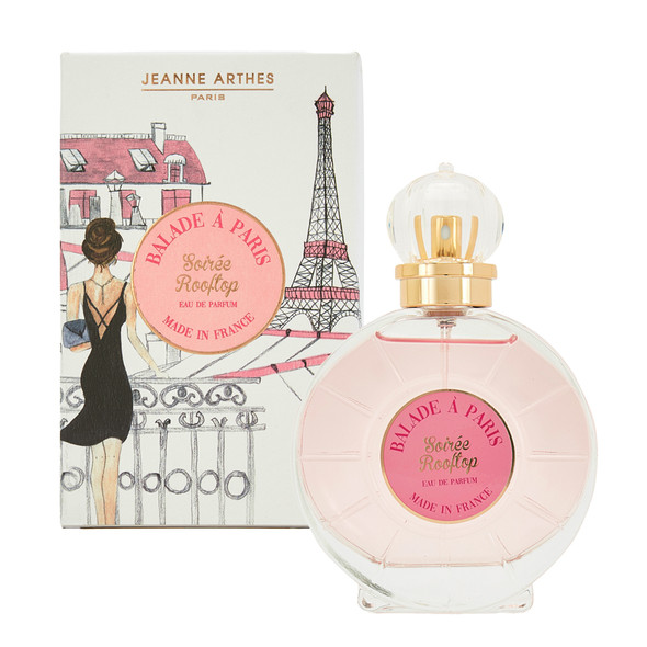 Balade à Paris Soirée Rooftop Eau de Parfum 100 ml – French chypre floral women’s perfume with Paris-themed packaging