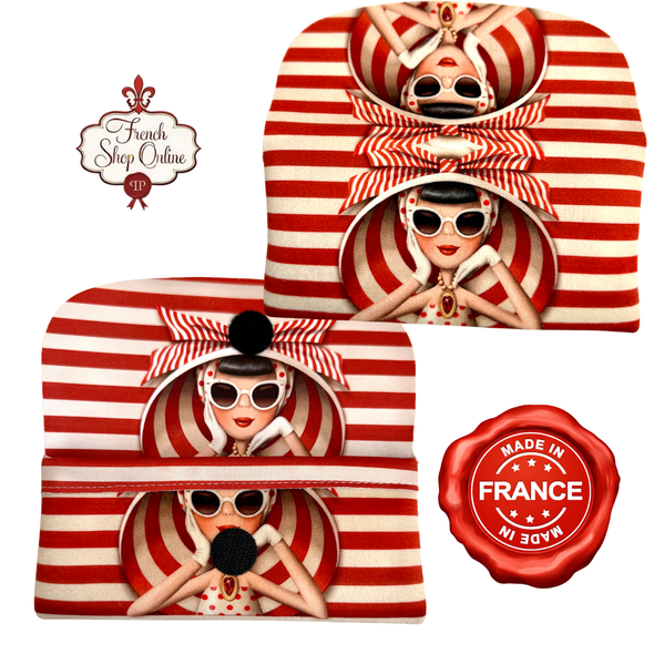 Nina – Soft Velour Glasses Case Made in France