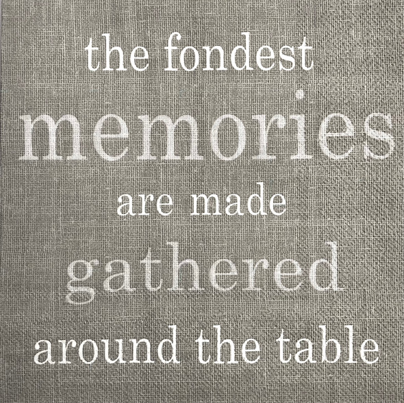 20 Paper Napkins – Family Table – 33x33cm Luncheon